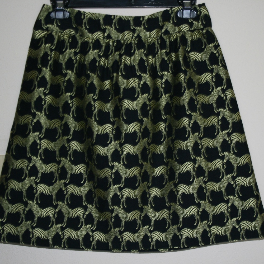 crown & ivy Zebra print skirt